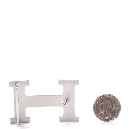 Hermes Polished Palladium 32mm H Belt Buckle Silver 2 of 6
