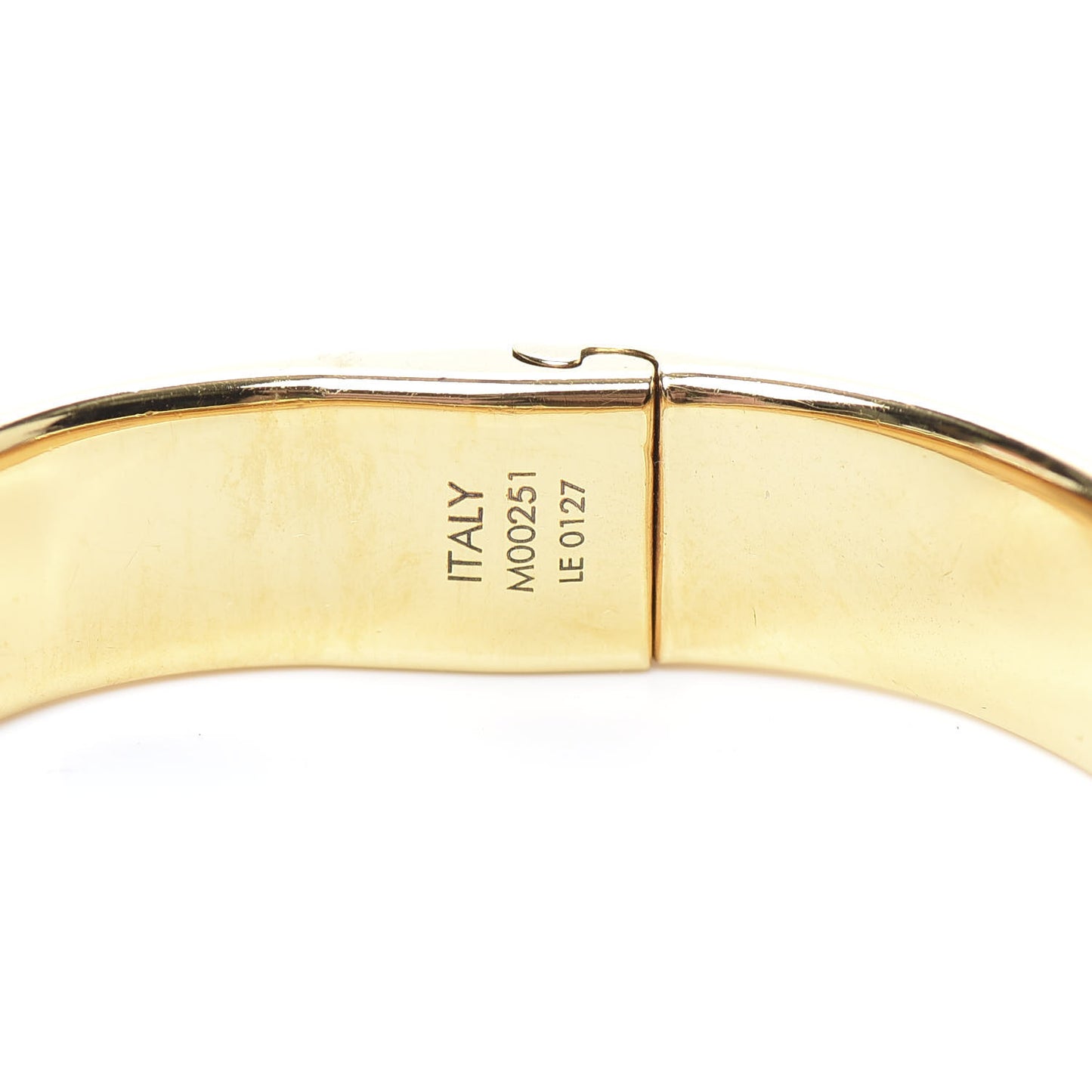 Brass Monogram Nanogram Cuff S Gold