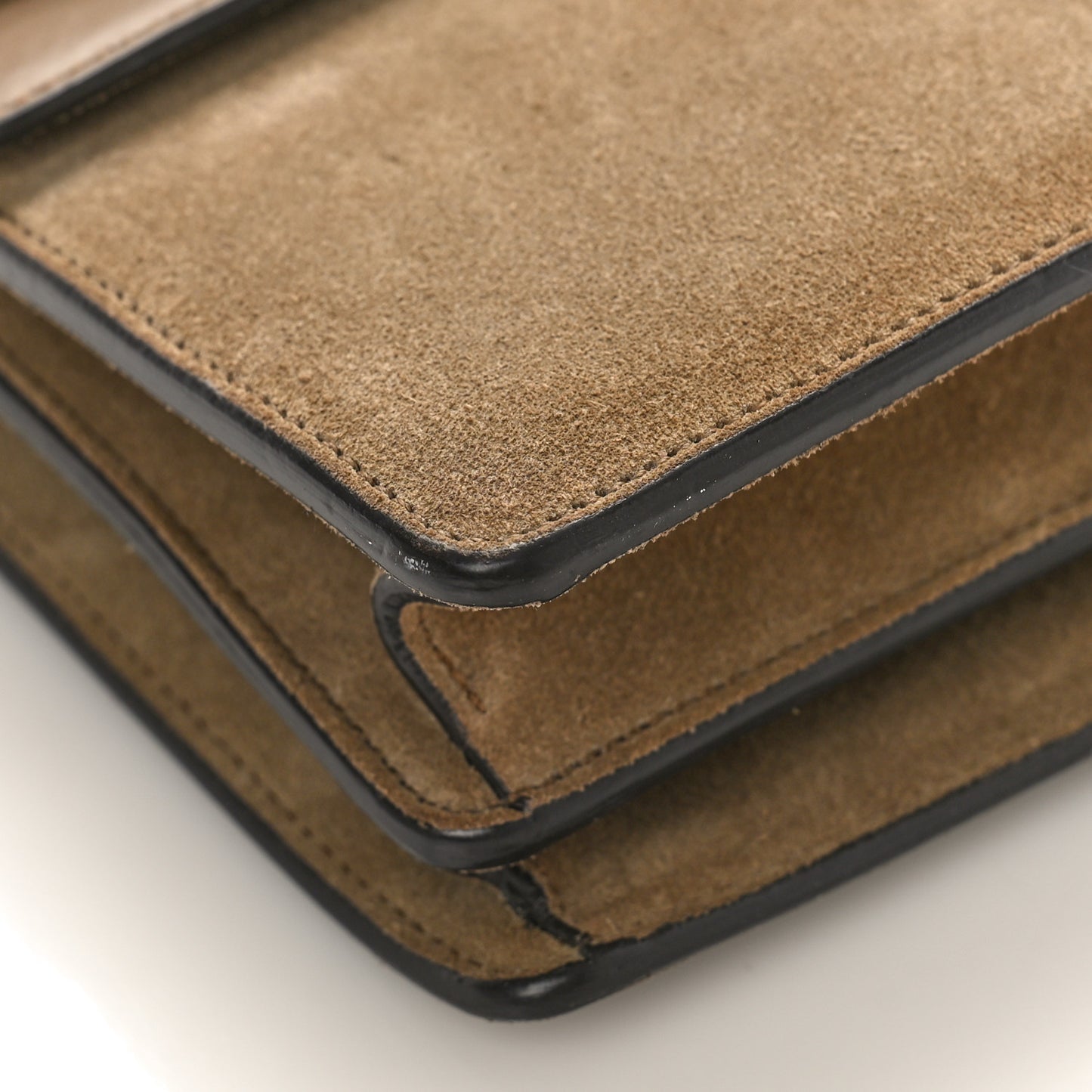 Suede Small Dionysus Shoulder Bag Taupe