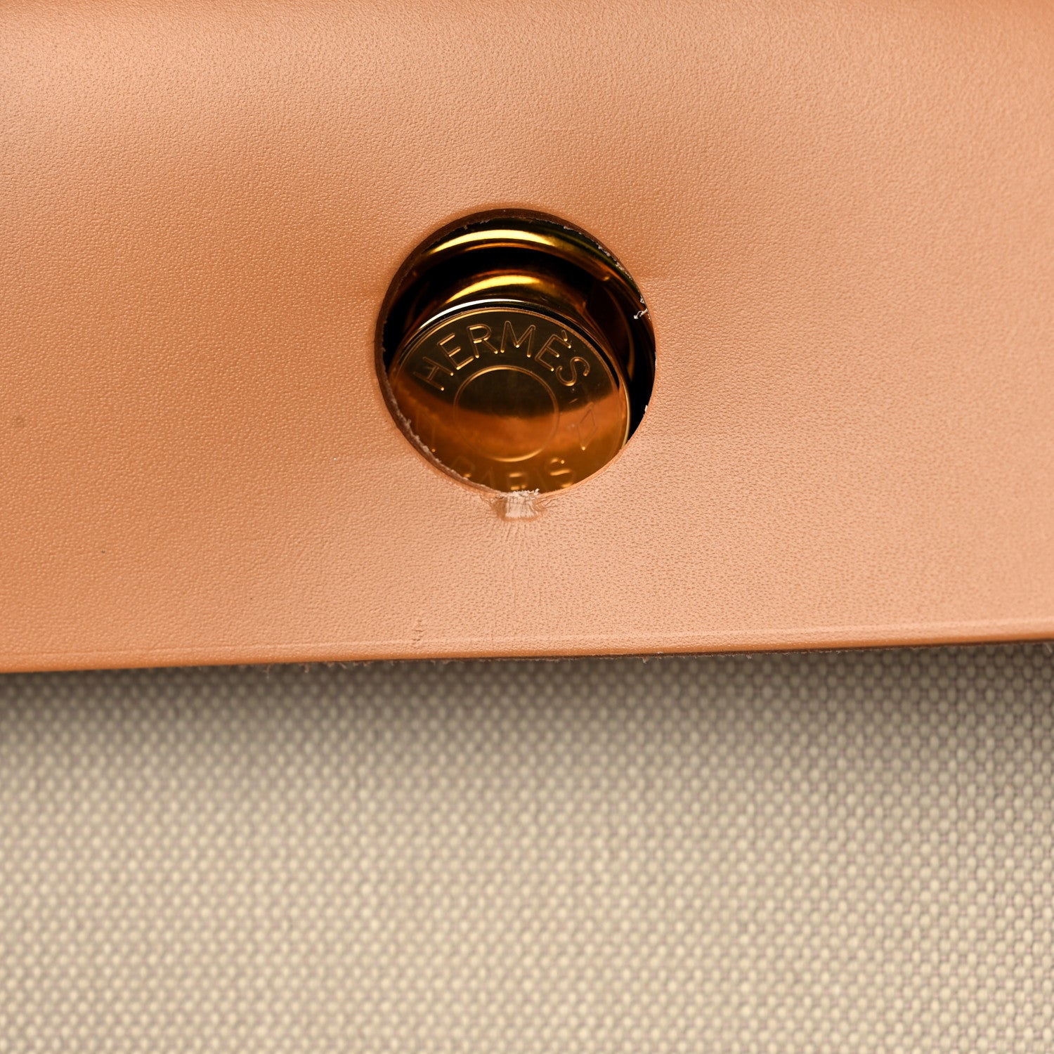 Hermes Vache Hunter Toile Herbag Zip 31 PM Trench Gold 13 of 14