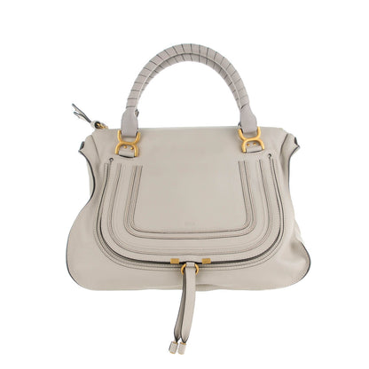 Chloe Calfskin Large Marcie Satchel Dove 1 of 8