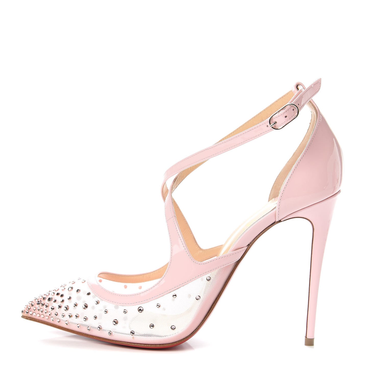 Rete Twistissima Strass100 Pumps 37.5 Vintage Rose