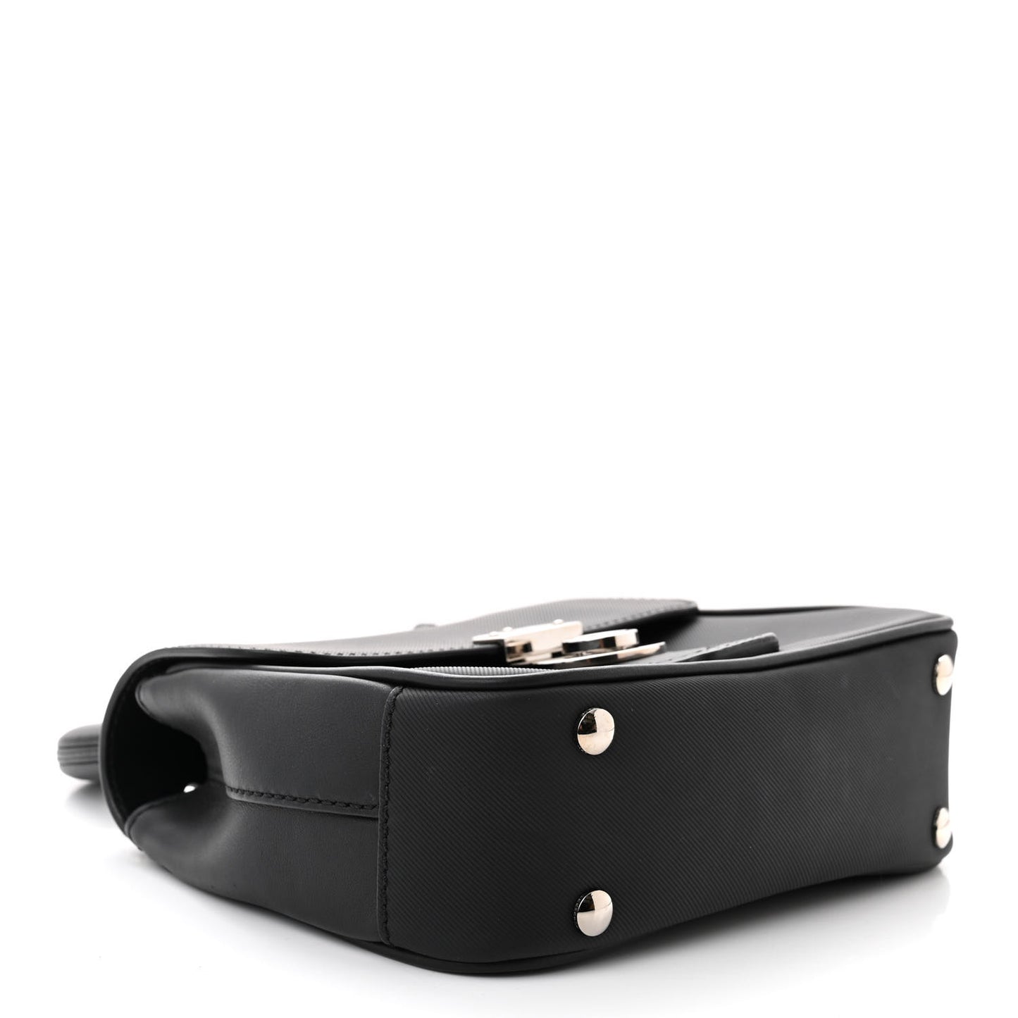 Trench Calfskin Small DK88 Top Handle Bag Black