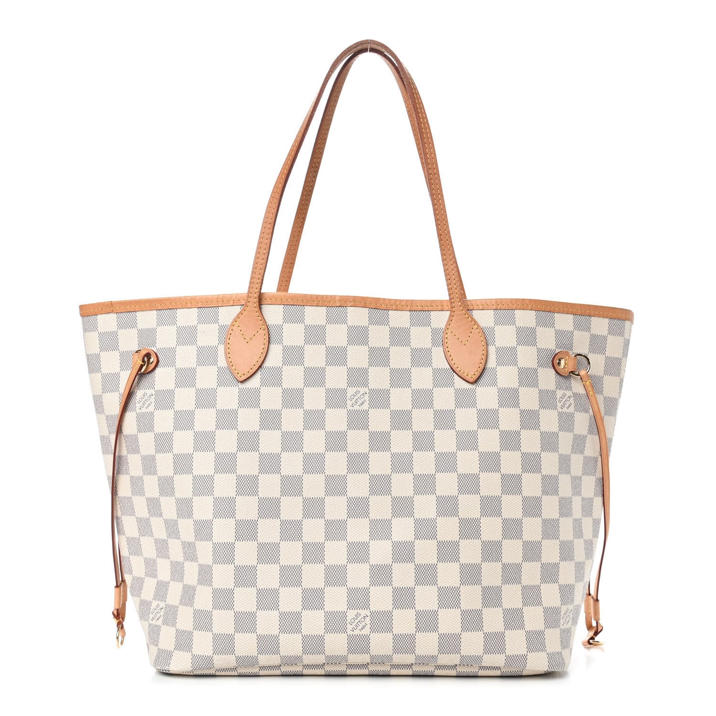 Damier Azur Neo Neverfull MM Rose Ballerine