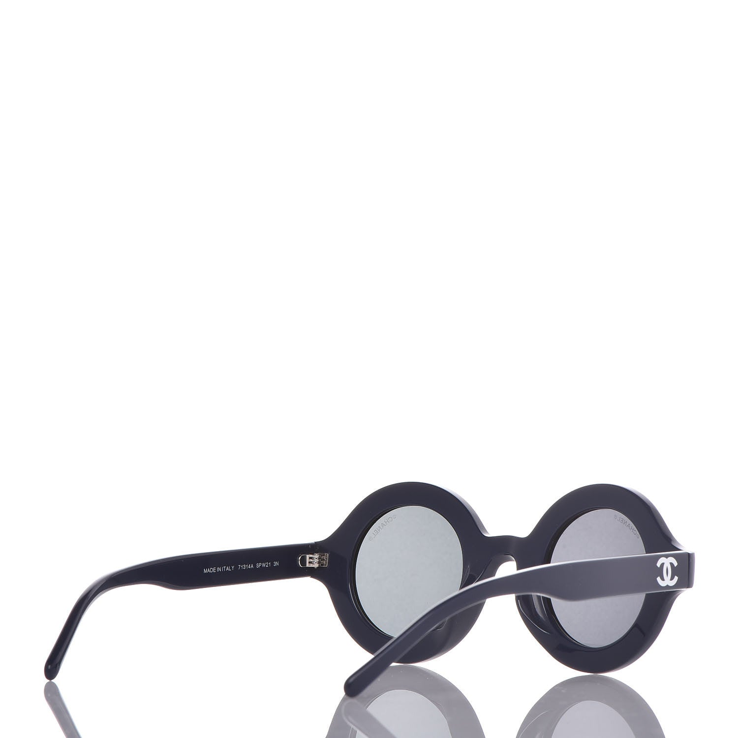 Chanel x Pharrell Williams Round 19mm Sunglasses Indigo Gris 4 of 7