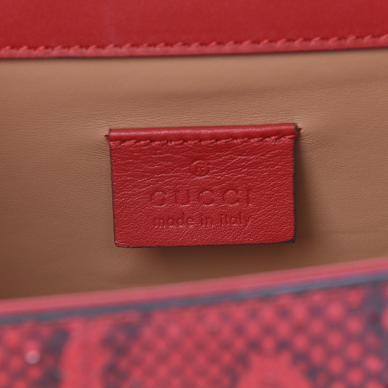 Gucci Elaphe Radiata Small Osiride Shoulder Bag Hibiscus Red 6 of 10