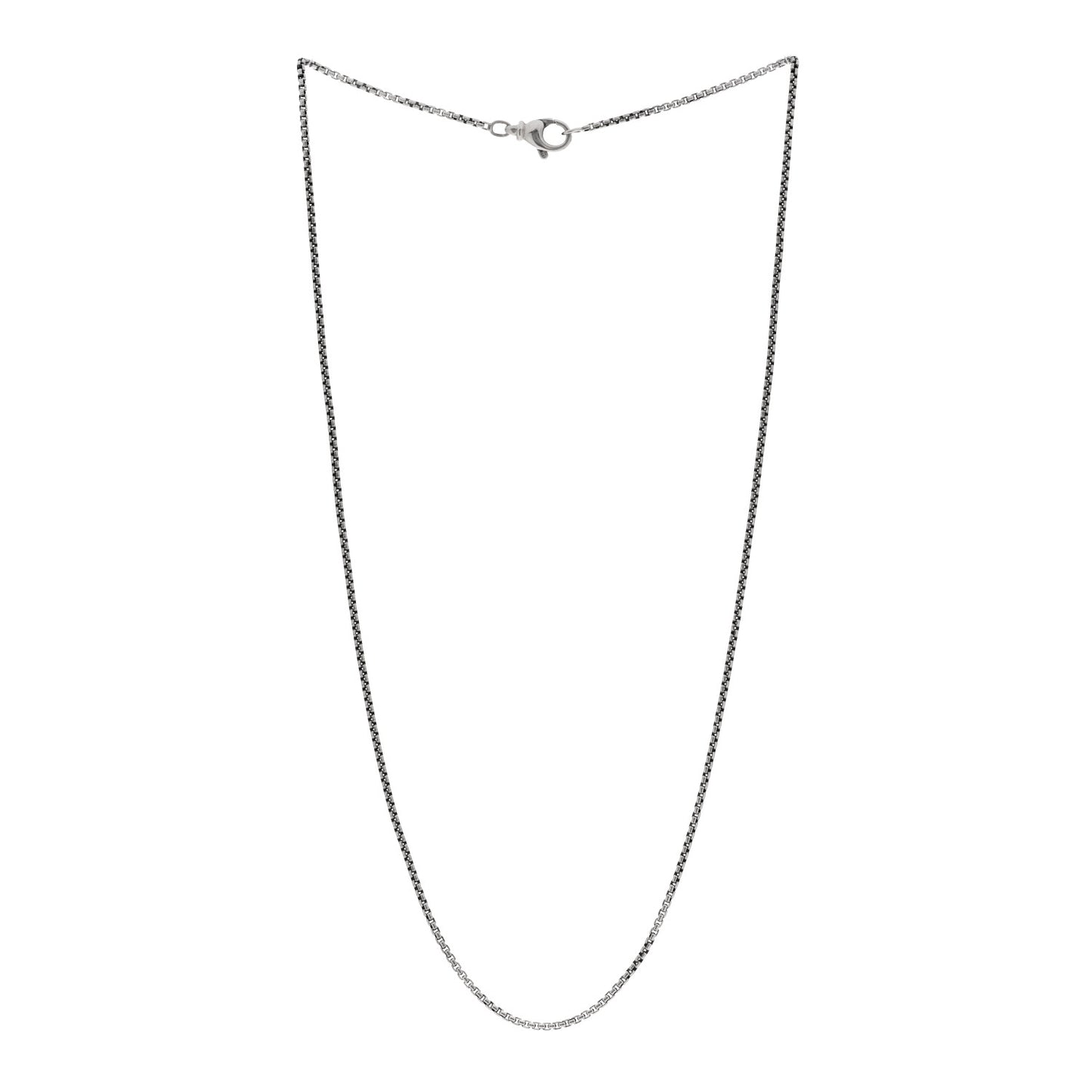 Sterling Silver 1.7mm Baby Box Chain Necklace 20"