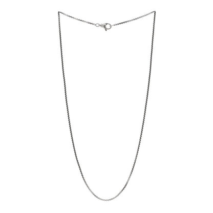 David Yurman Sterling Silver 1.7mm Baby Box Chain Necklace 20" 3 of 4