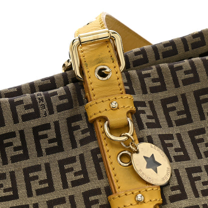 Fendi Zucchino Charm Large Shopper Tote Yellow 17 of 18