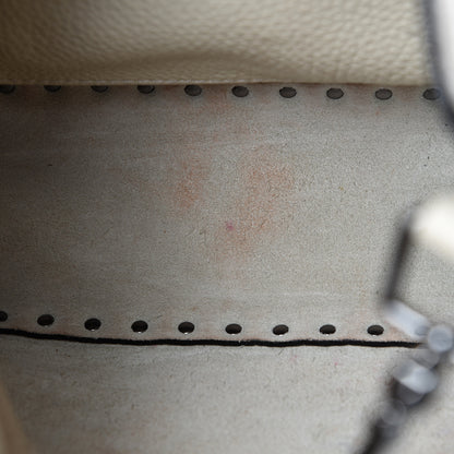 Valentino Garavani Pebbled Calfskin Small Rockstud Flip-Lock Messenger Bag Light Ivory 9 of 16