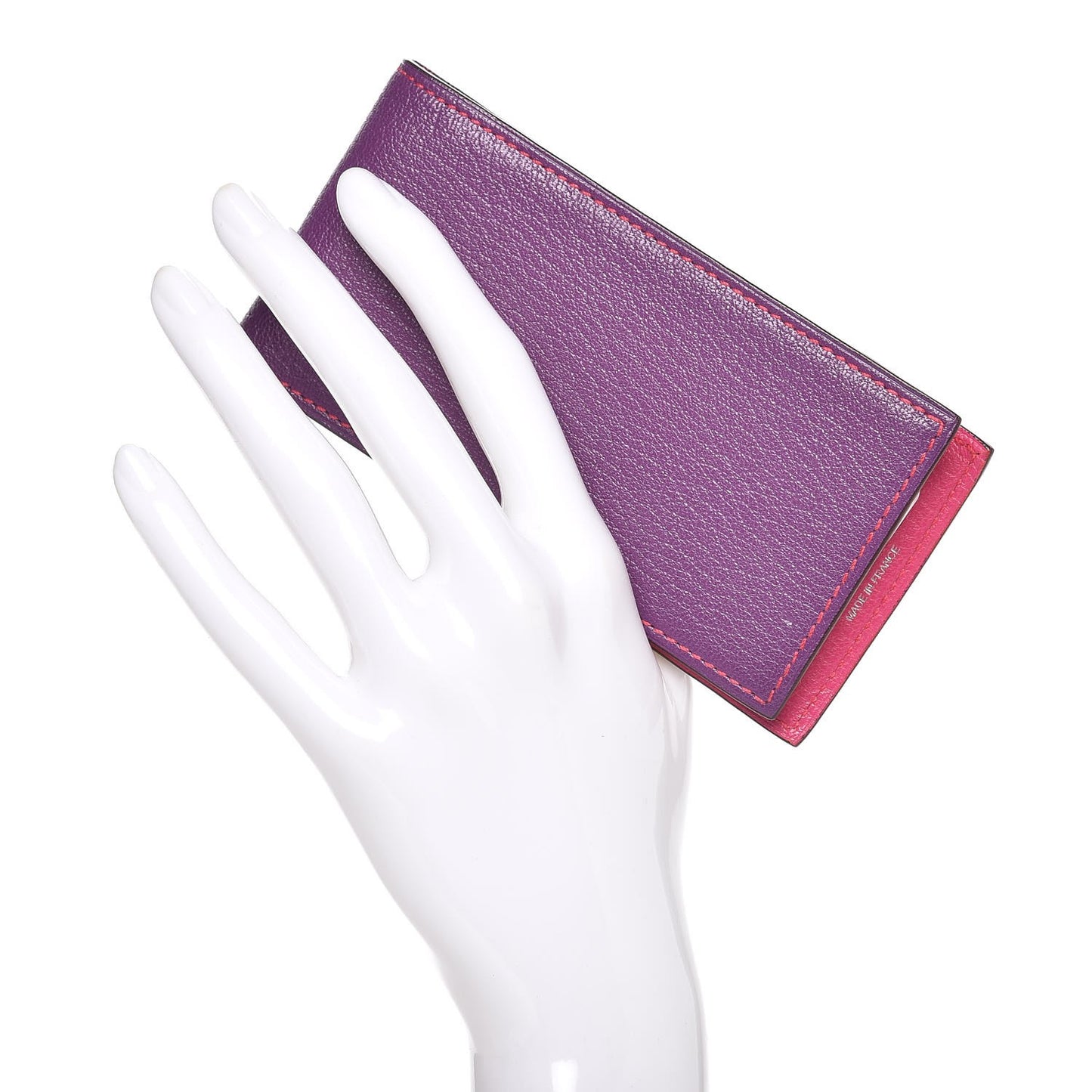 Chevre Mysore Bi Color Notepad Violet Rose Tyrien