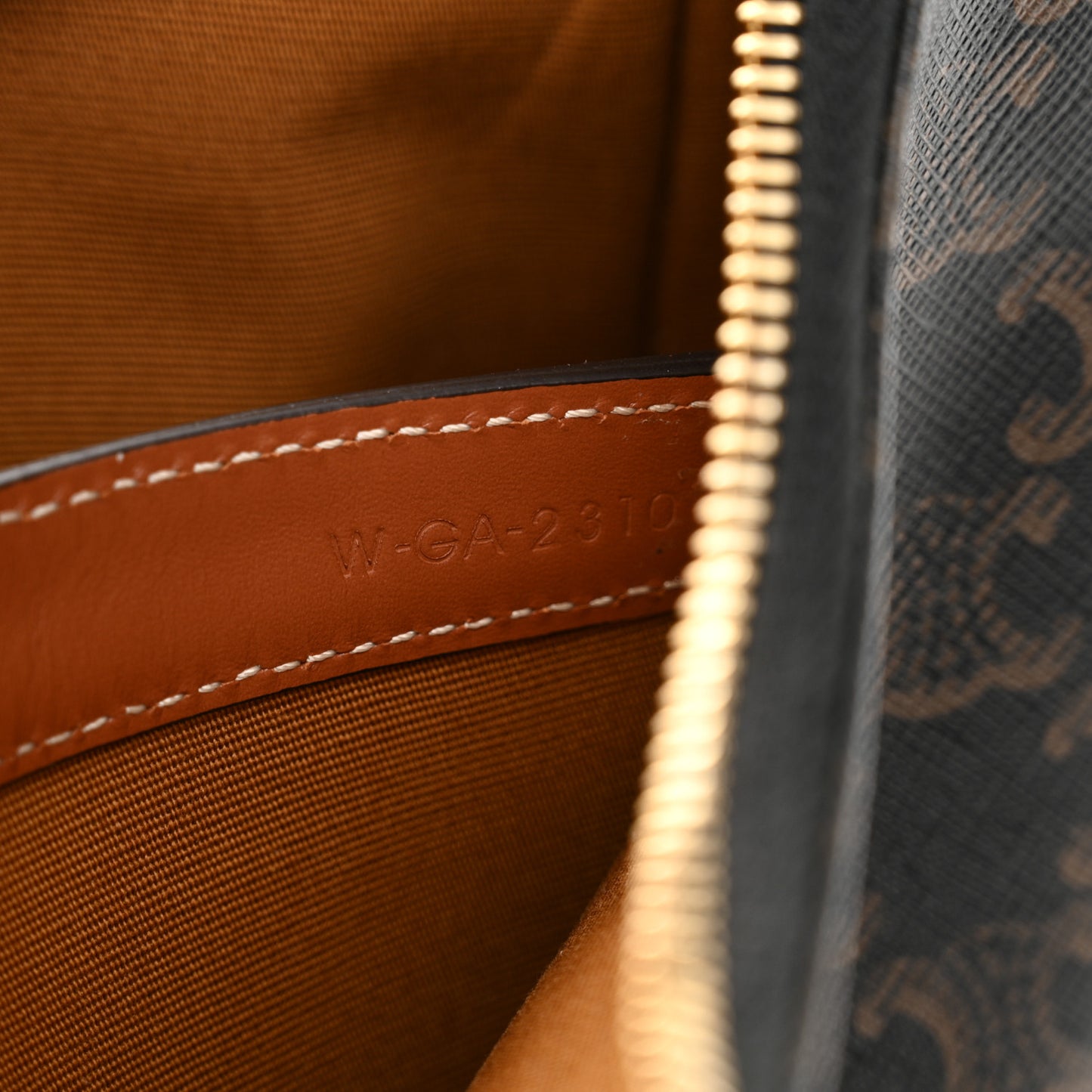 Triomphe Canvas Calfskin Ava Shoulder Bag Tan