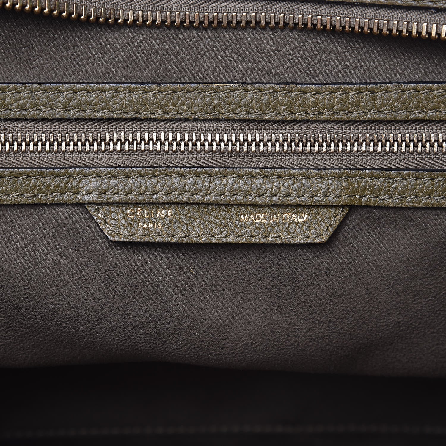 Celine Drummed Calfskin Mini Luggage Jungle 6 of 19