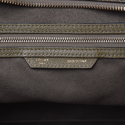 Celine Drummed Calfskin Mini Luggage Jungle 6 of 19