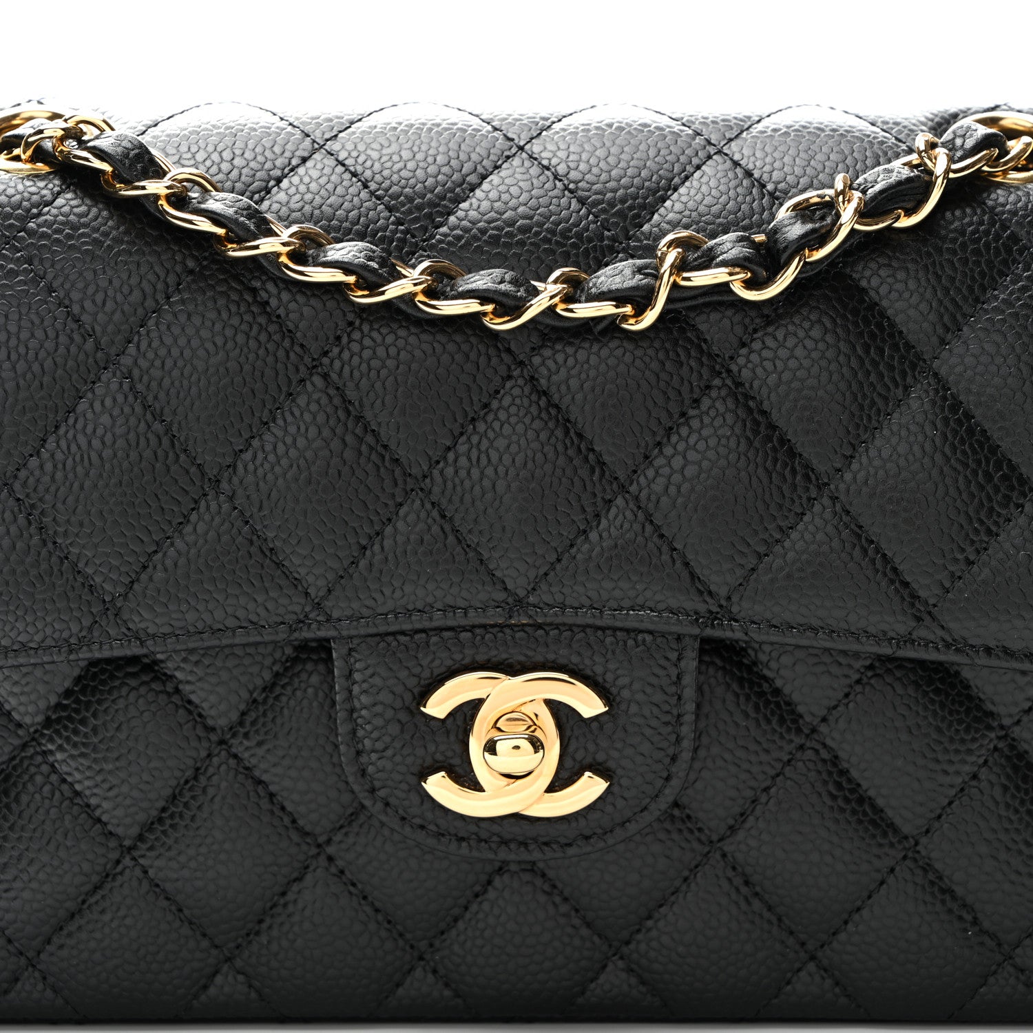 Chanel Caviar Quilted Small Double Flap Black 8 of 10