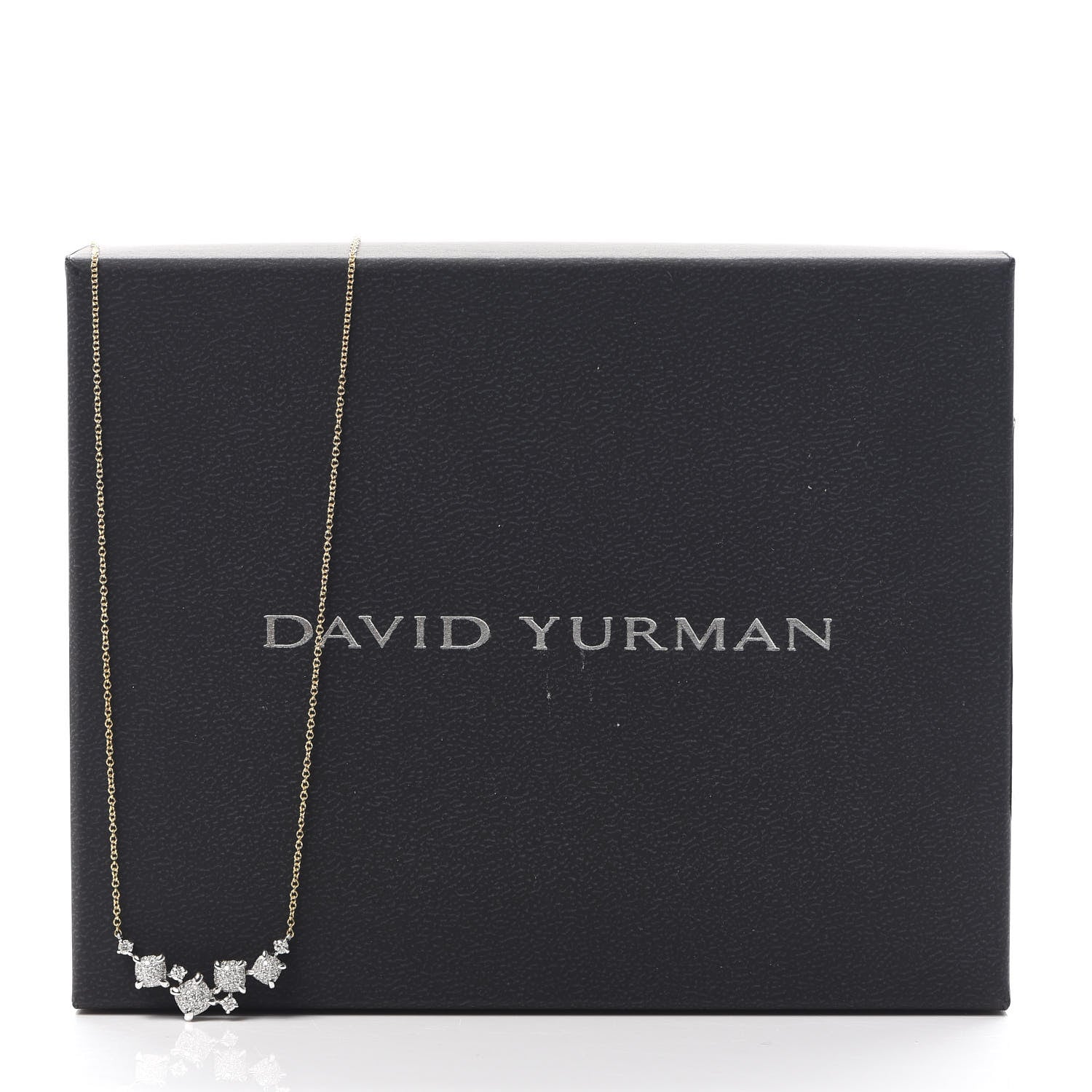 David Yurman 18K Yellow White Gold Diamond Precious Chatelaine Necklace 6 of 6