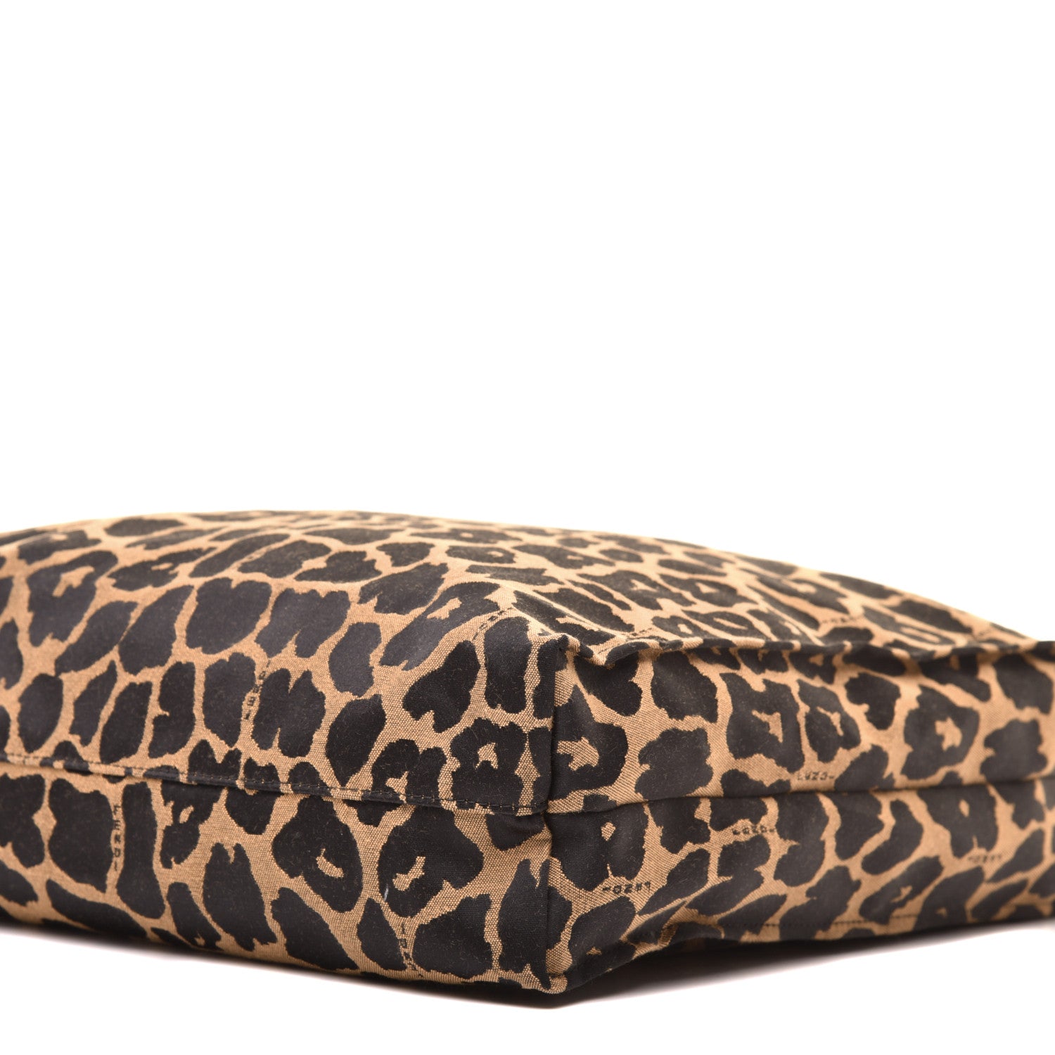 Fendi Jacquard Leopard Print Shopping Tote Brown 9 of 9