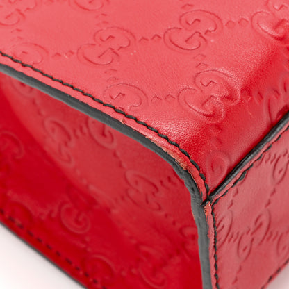 Gucci Guccissima Medium Emily Chain Shoulder Bag Red 13 of 17