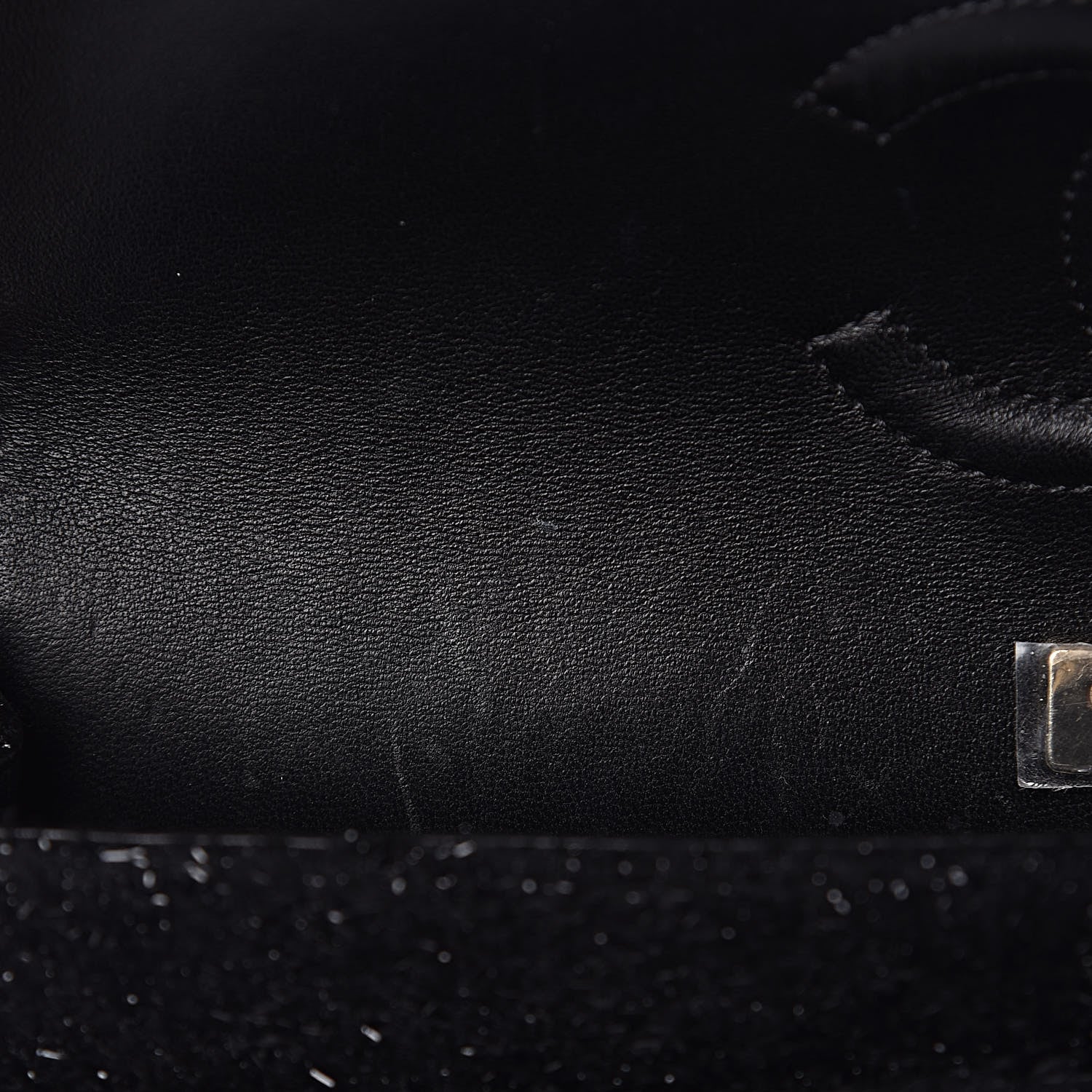Chanel Tweed Lambskin Charms Embroidered Medium Double Flap Black 14 of 19