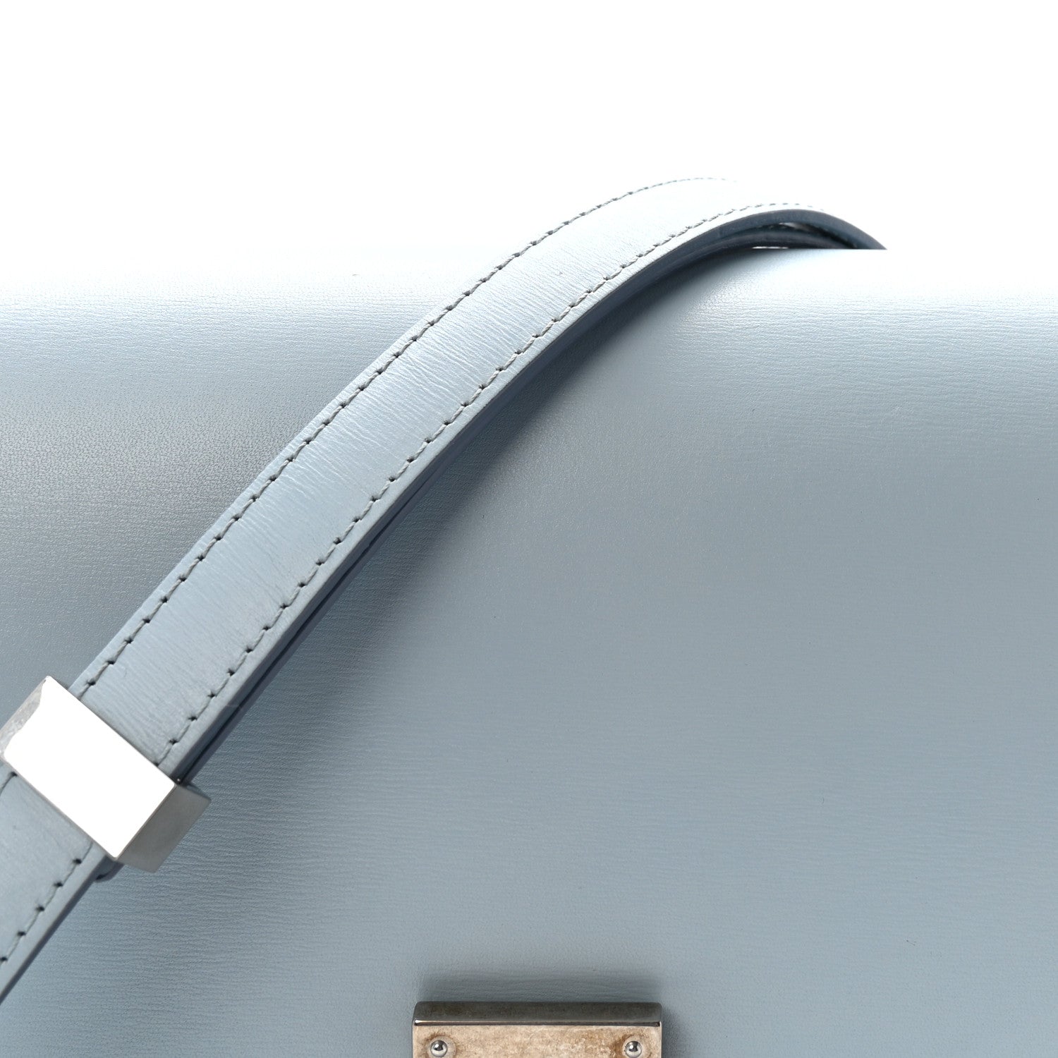 Celine Box Calfskin Medium Classic Box Flap Bag Pale Blue 8 of 10