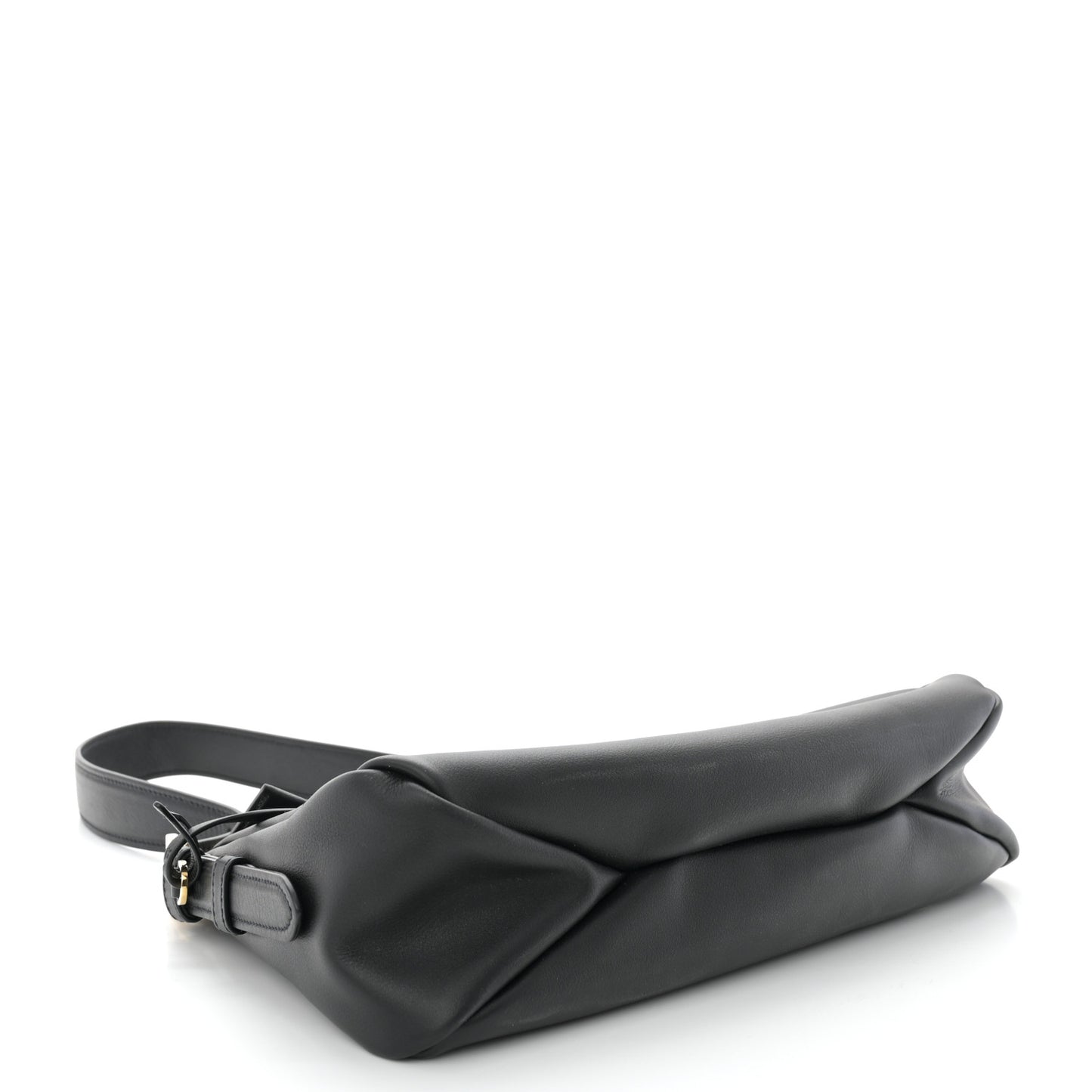 Soft Calfskin Aimee Shoulder Bag Black