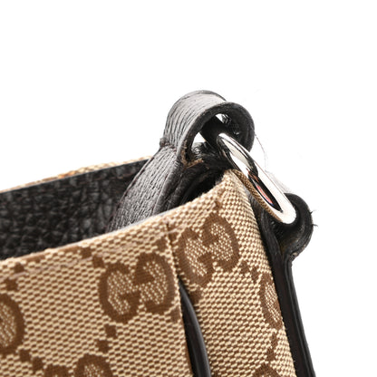 Gucci Monogram Large Flap Messenger Bag Beige Dark Brown 10 of 10