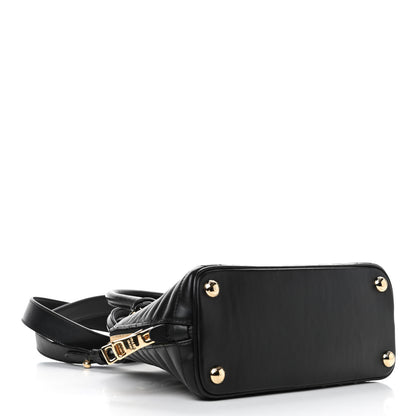 Prada Soft Calfskin Impunture Diagramme Promenade Tote Black 3 of 4