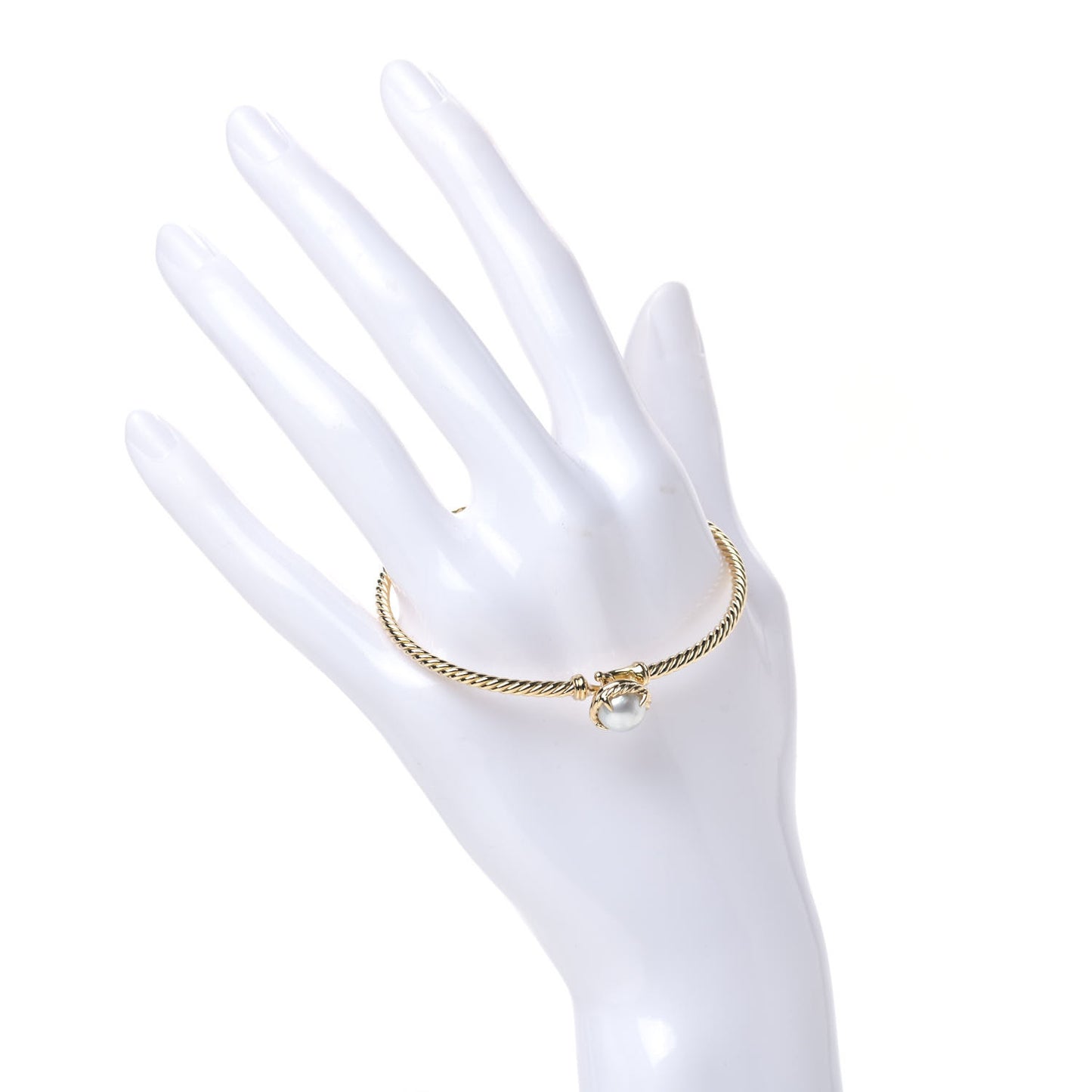 18K Yellow Gold Pearl 3mm Chatelaine Bracelet