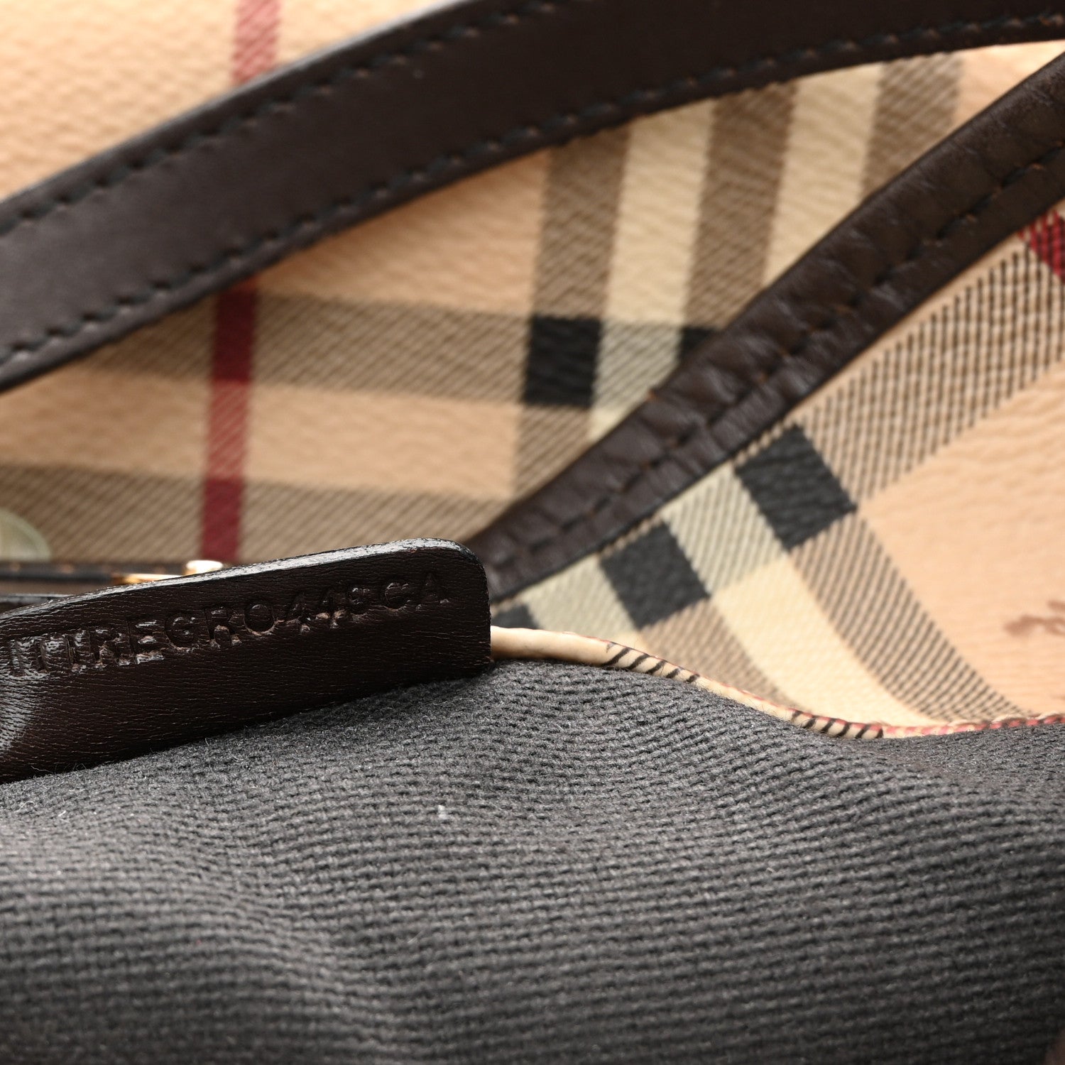 Burberry Haymarket Check Small Canterbury Tote Chocolate 7 of 12