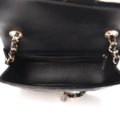 Chanel Lambskin Quilted Mini Rectangular Flap Black 5 of 8