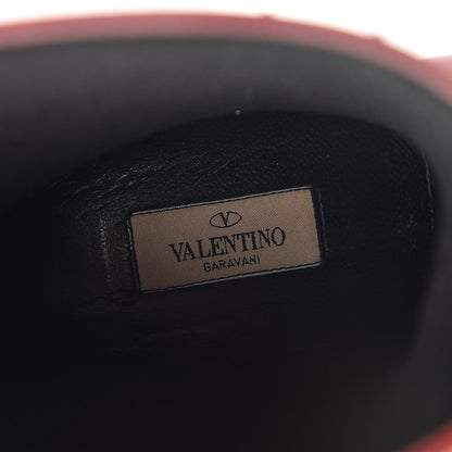 Valentino Garavani Rubber Rockstud Short Rainboots 36 Red 9 of 17