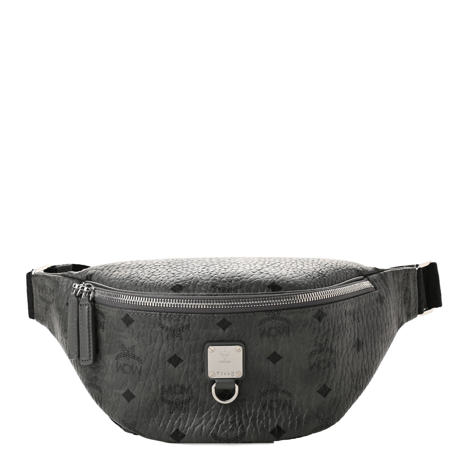 MCM Visetos Small Fursten Belt Bag Phantom Grey 1 of 9