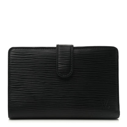 Louis Vuitton Epi French Purse Wallet Black 1 of 8