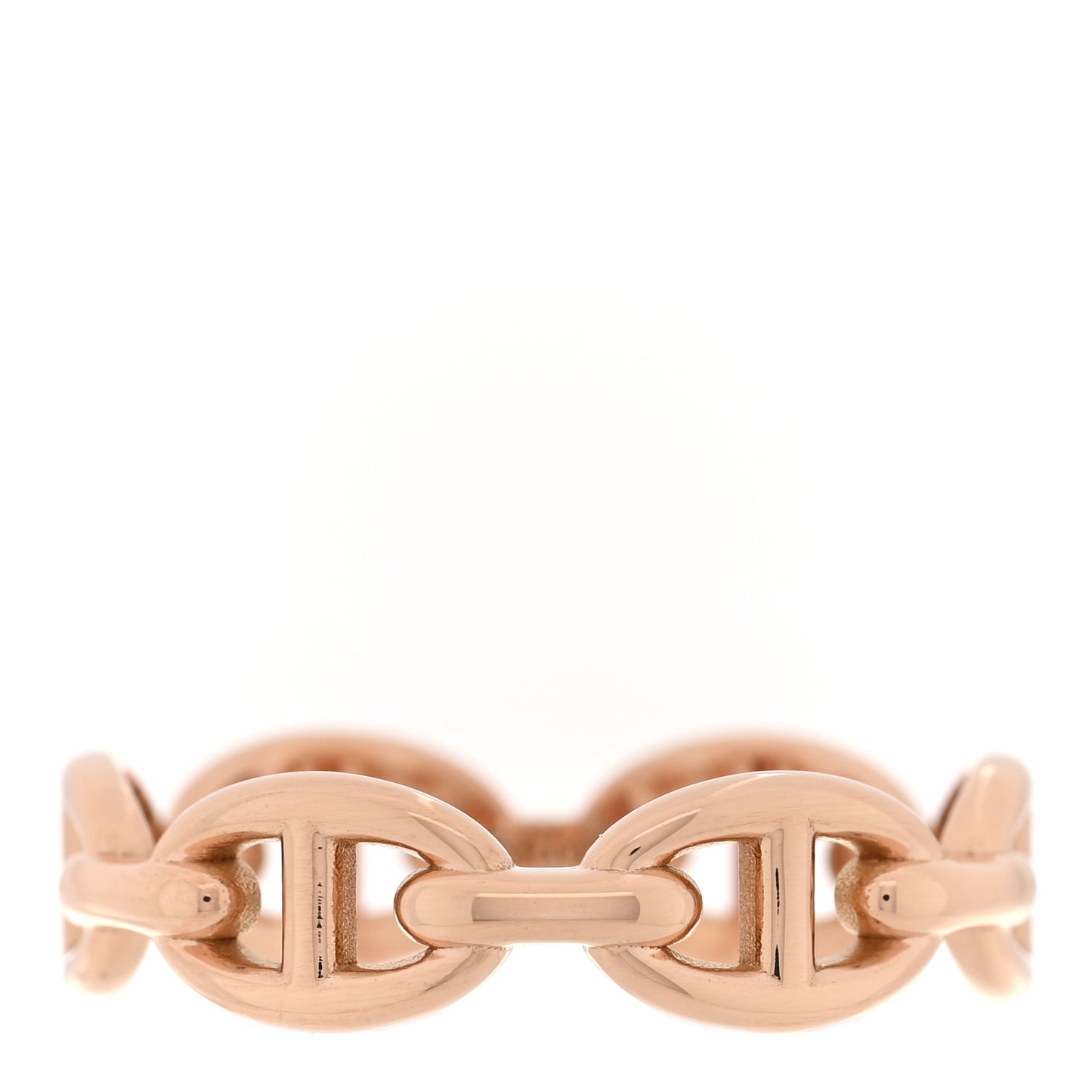 18K Rose Gold PM Chaine d'Ancre Enchainee Ring 59 8.75