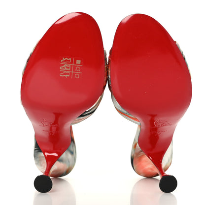 Christian Louboutin Crepe Satin Ombre Nicol Is Back 85 Slide Sandals 37 Loubi 5 of 7