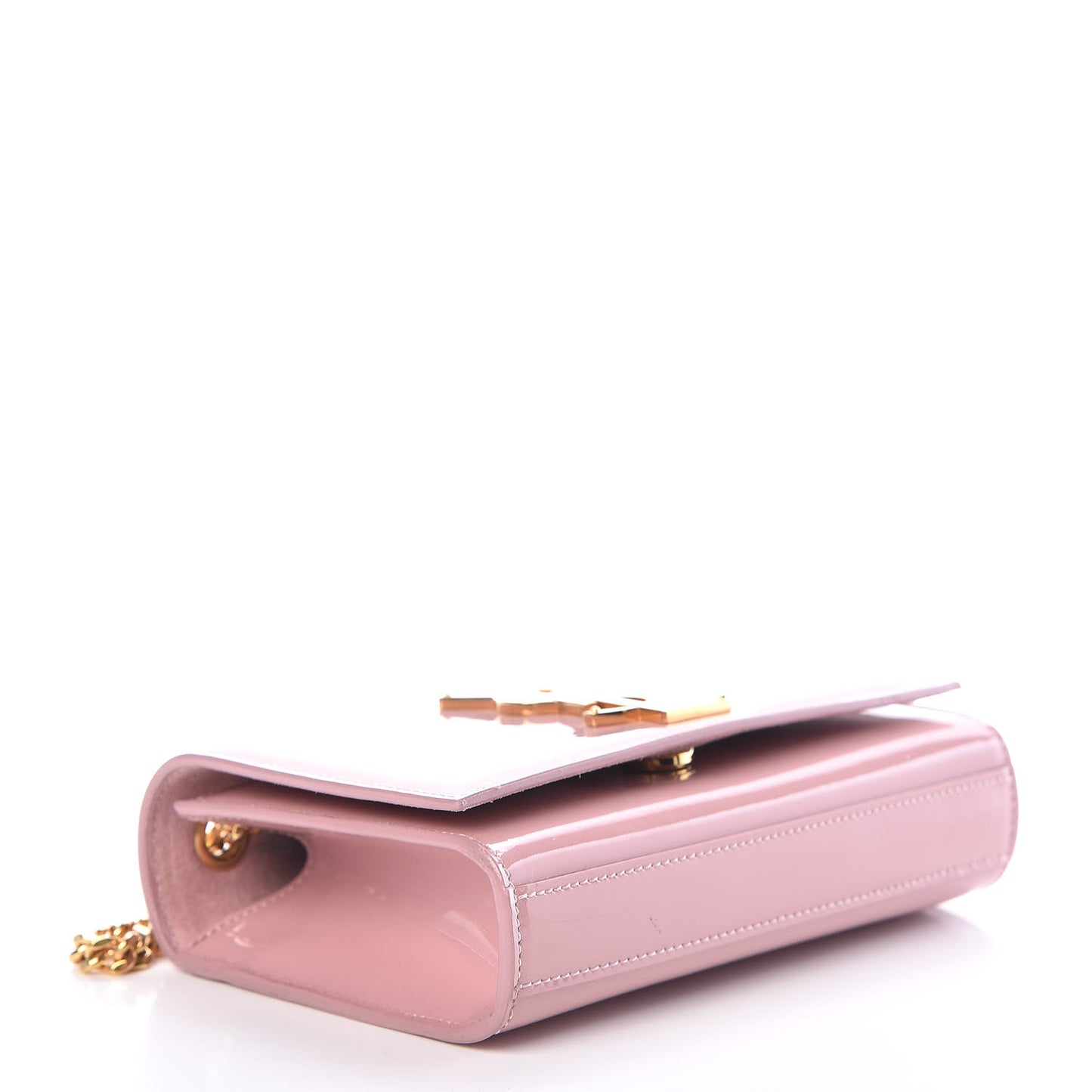 Patent Small Classic Monogram Kate Satchel Dragee