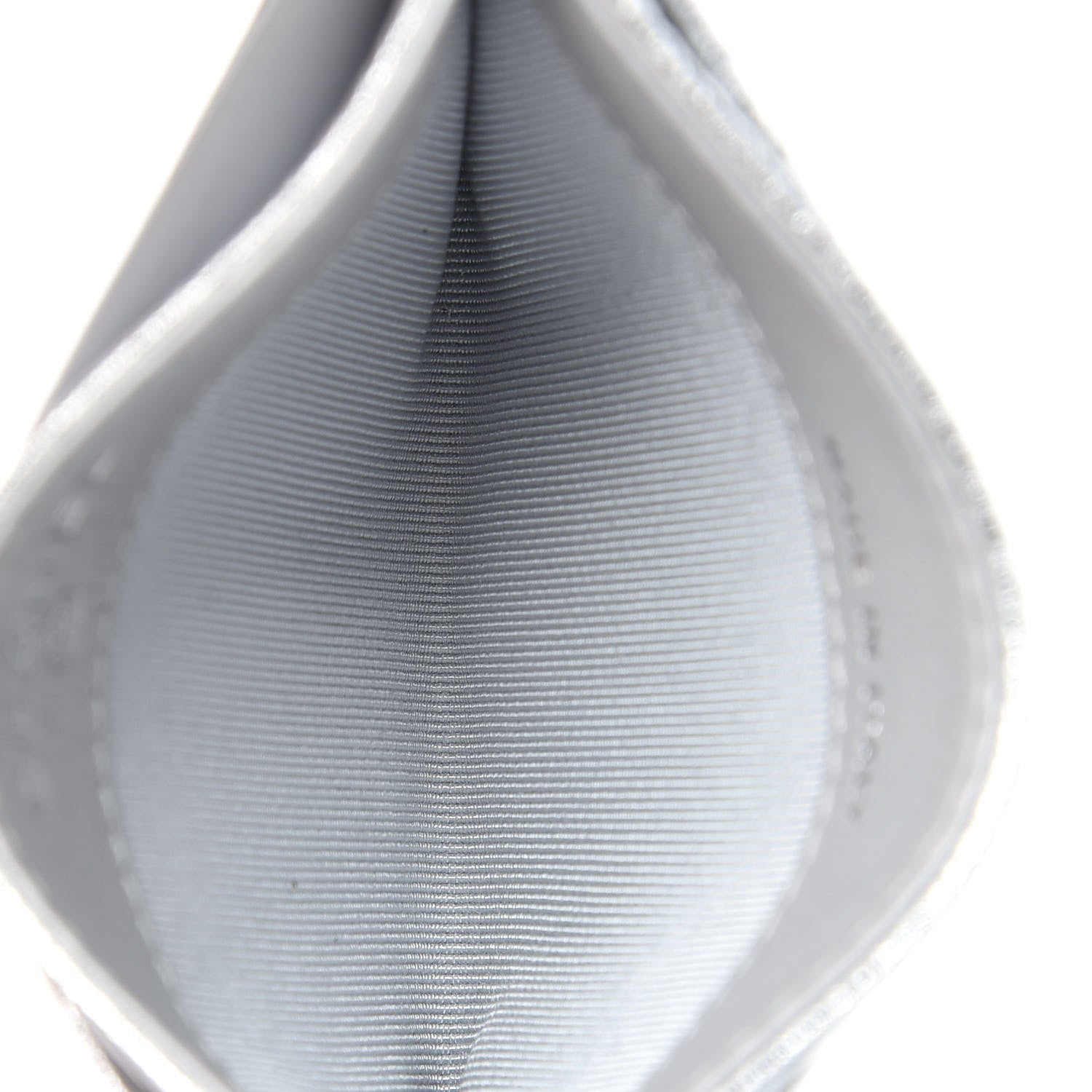 Chanel Metallic Lambskin Quilted Card Holder Silver 5 of 8