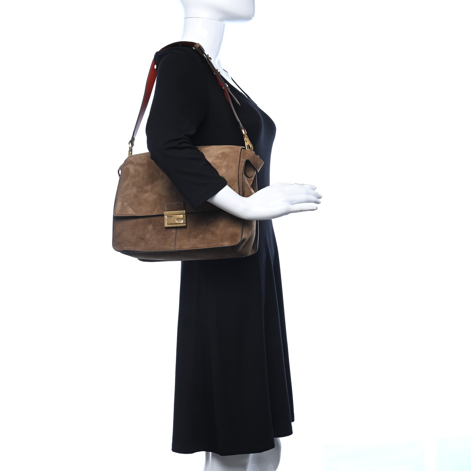 Fendi Chamois Large Kan U Shoulder Bag Rovere 2 of 8