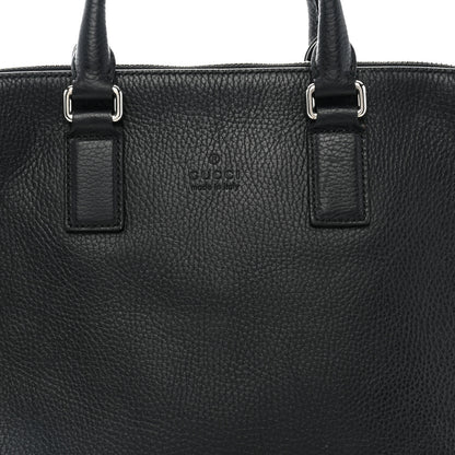 Gucci Pebbled Calfskin Briefcase Black 8 of 13