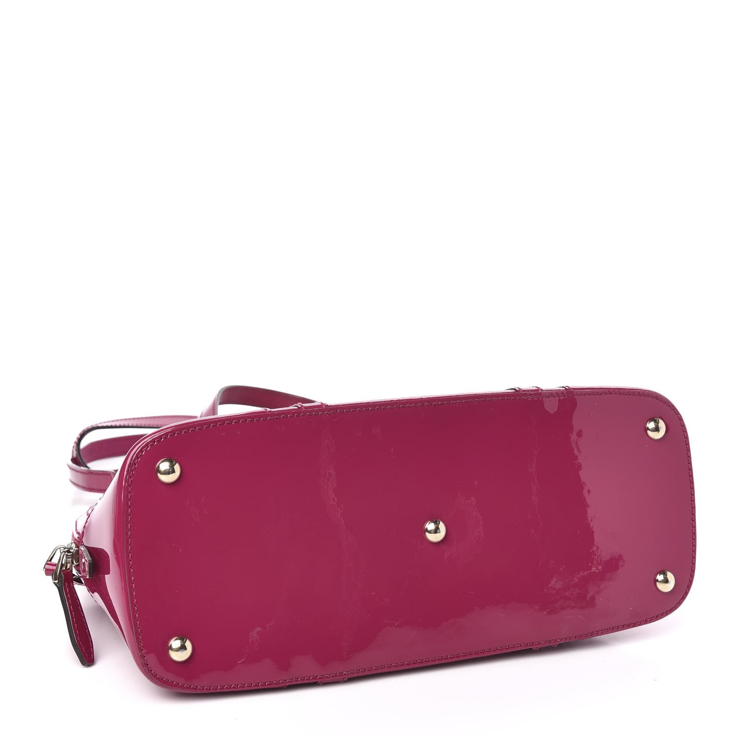 Gucci Patent Microguccissima Small Nice Top Handle Dome Bag Bright Bouganville 4 of 10