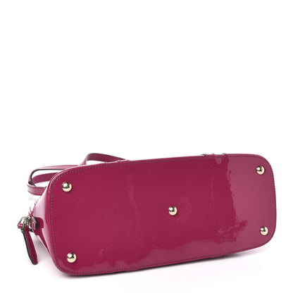 Gucci Patent Microguccissima Small Nice Top Handle Dome Bag Bright Bouganville 4 of 10