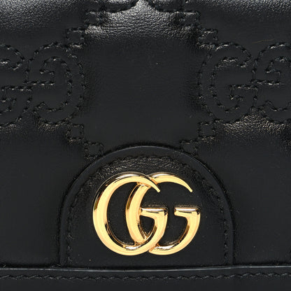 Gucci Calfskin GG Matelasse Card Case Wallet Black 9 of 9