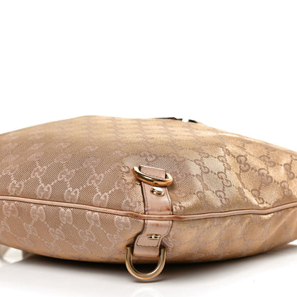 Gucci Metallic Canvas Monogram Abbey Messenger Bag 11 of 11