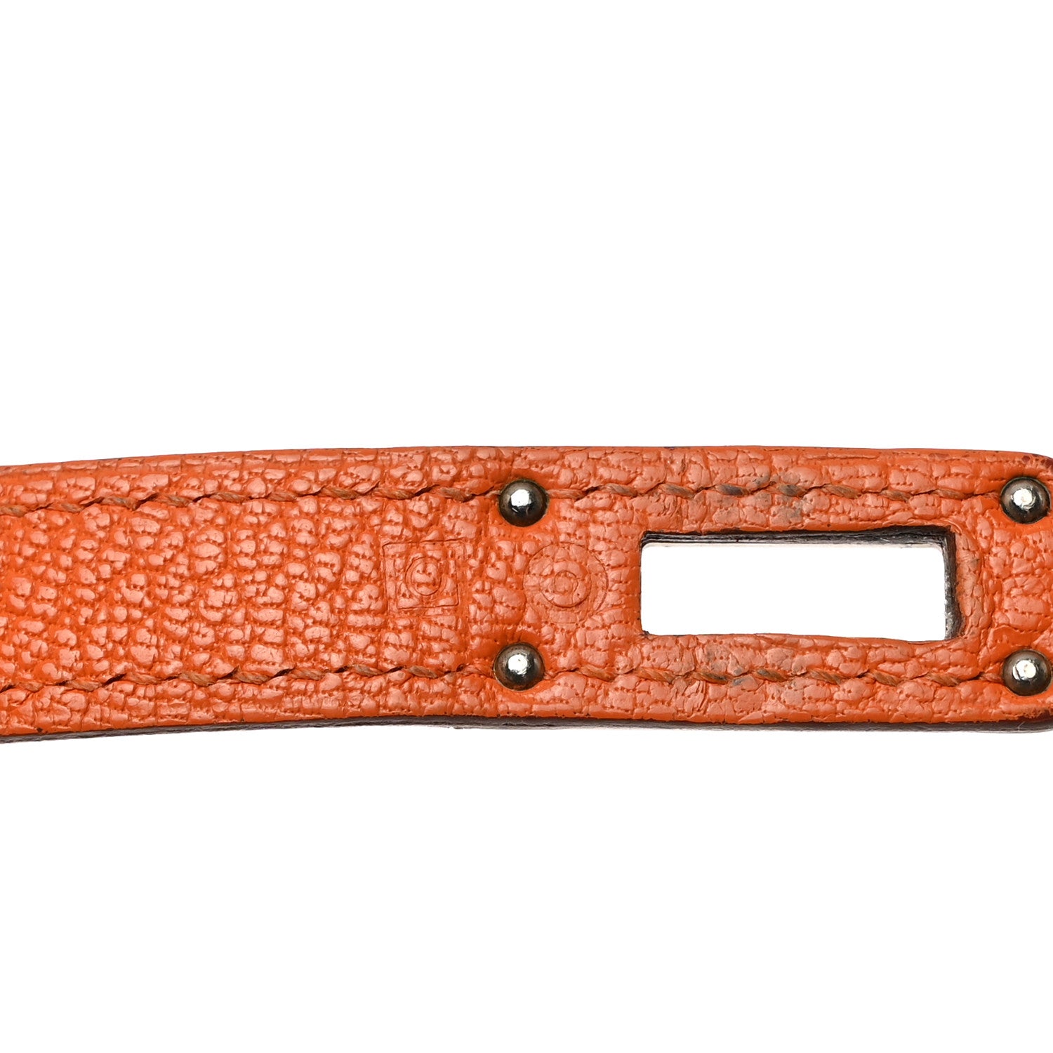 Hermes Chevre Mysore Kelly Longue Wallet Orange 8 of 10