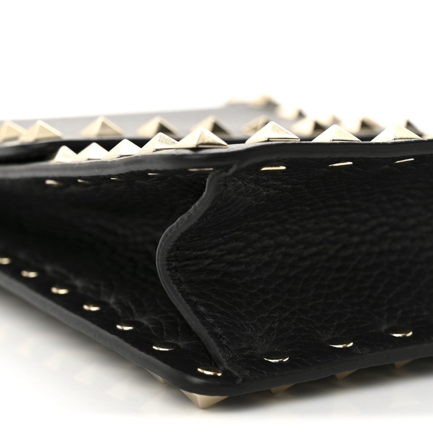 Valentino Garavani Pebbled Calfskin Rockstud Crossbody Black 8 of 9