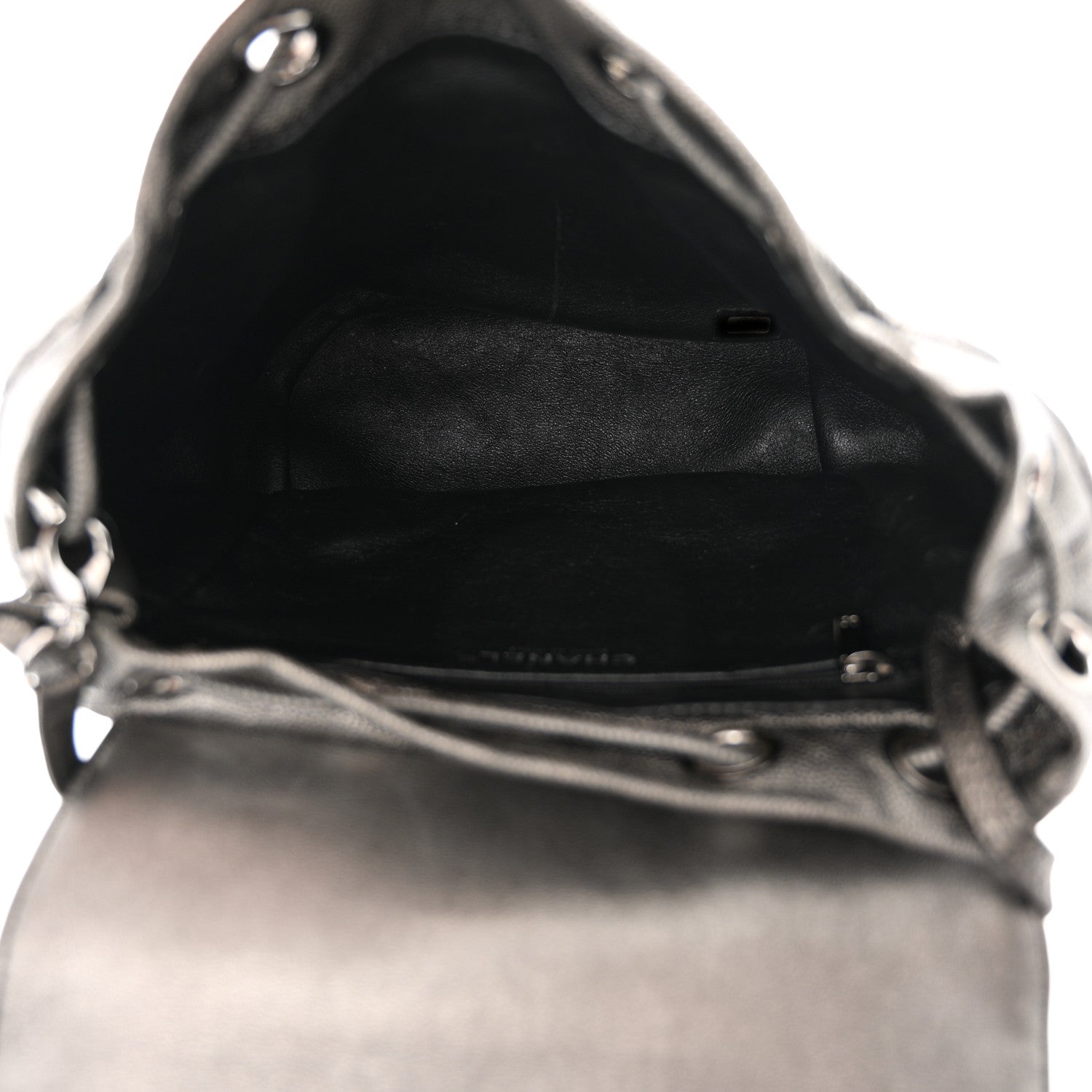 Chanel Metallic Caviar Quilted Filigree Backpack Dark Silver 5 of 11