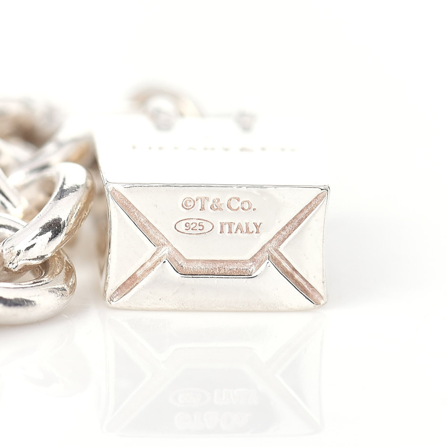 Tiffany Sterling Silver Shopping Bag Charm Bracelet 4 of 4