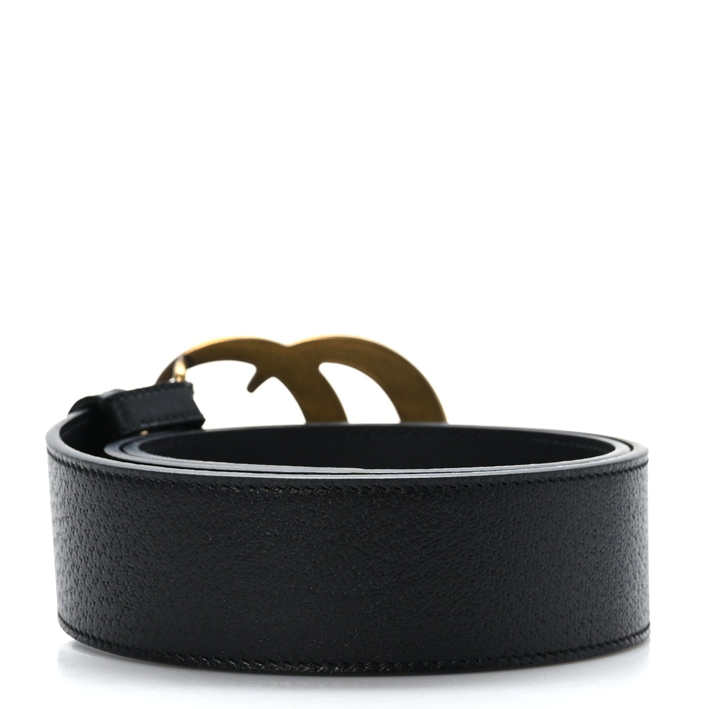 Textured Calfskin Double G 40mm Belt 75 30 Black