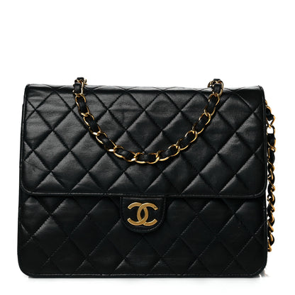 Chanel Lambskin Quilted Small Single Flap Black 1 of 11