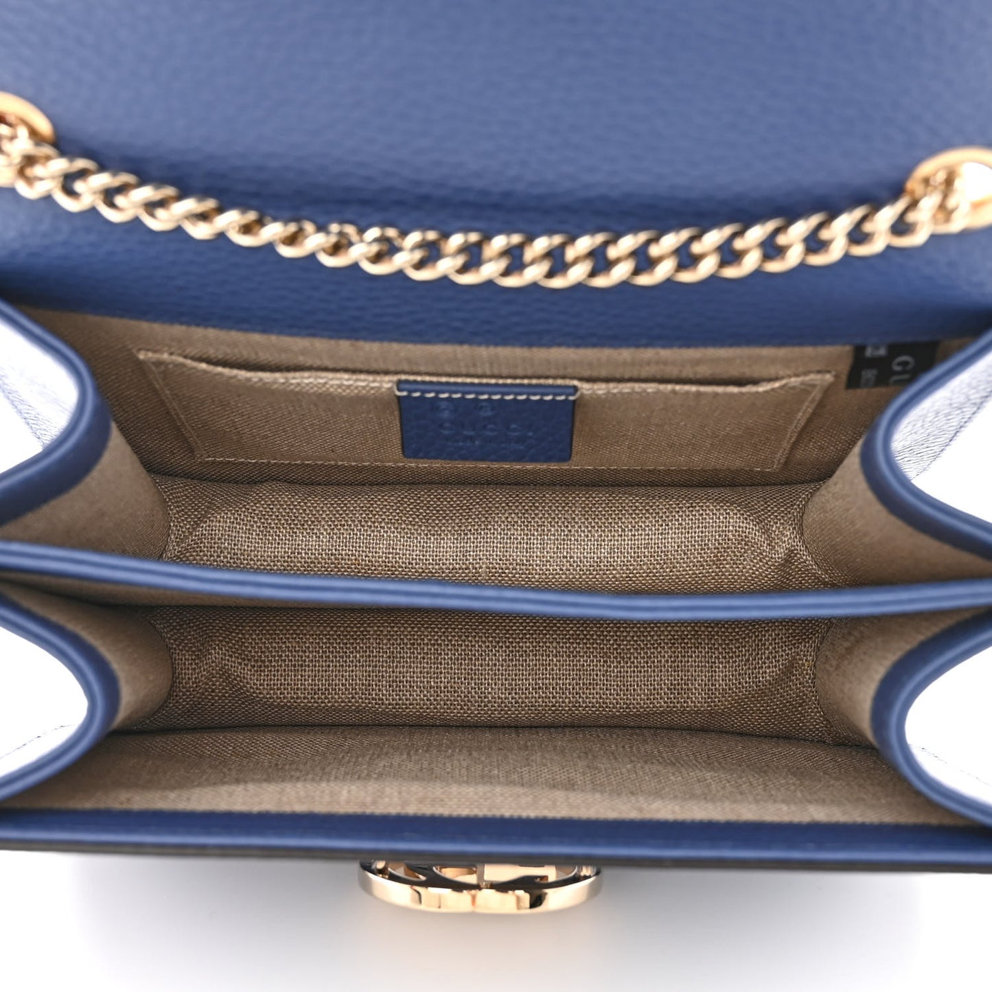 Dollar Calfskin Small Interlocking G Shoulder Bag Caspian